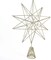 christmas Sparkly Metal 3-D Dimensional Hallow Wire Star Xmas Tree Top(Gold)